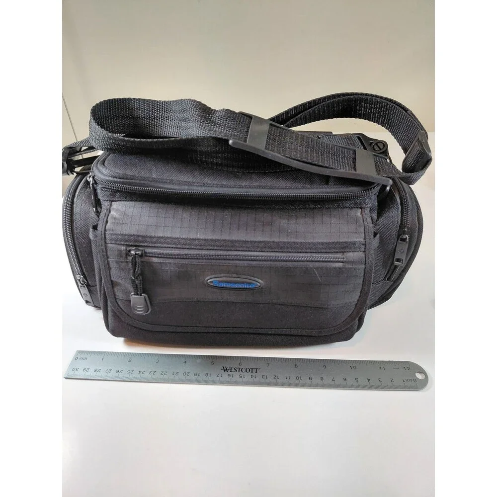 Samsonite Black Padded Camera Bag Shoulder Carry Case with Adjustable Strap